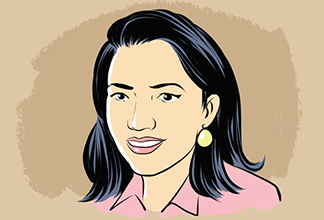 Illustrated portrait of Myan P.